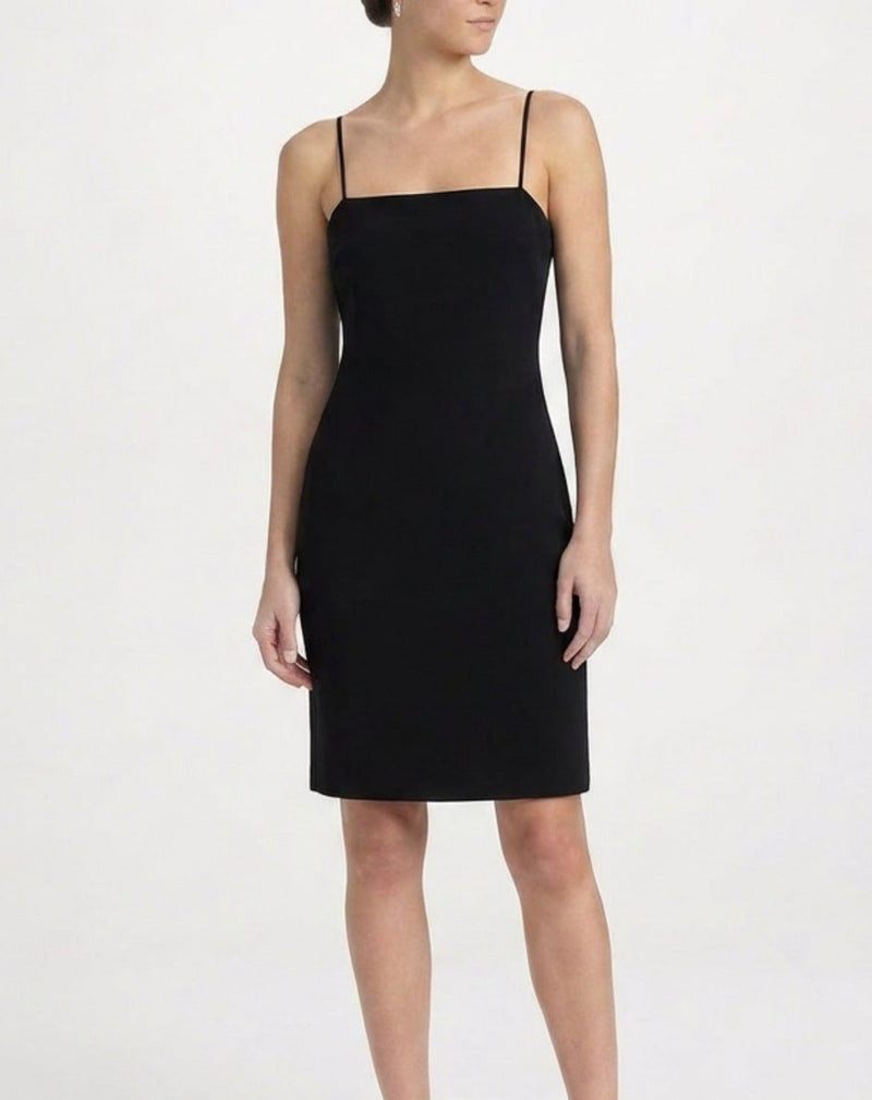 Valentino minimal slip dress featuring sleek fabric and a simple, elegant design for a stylish look.