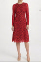 Red Floral Lace Maxi Dress