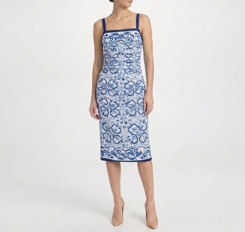 Majolica Print Dress