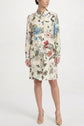 Floral Silk Shirt Dress