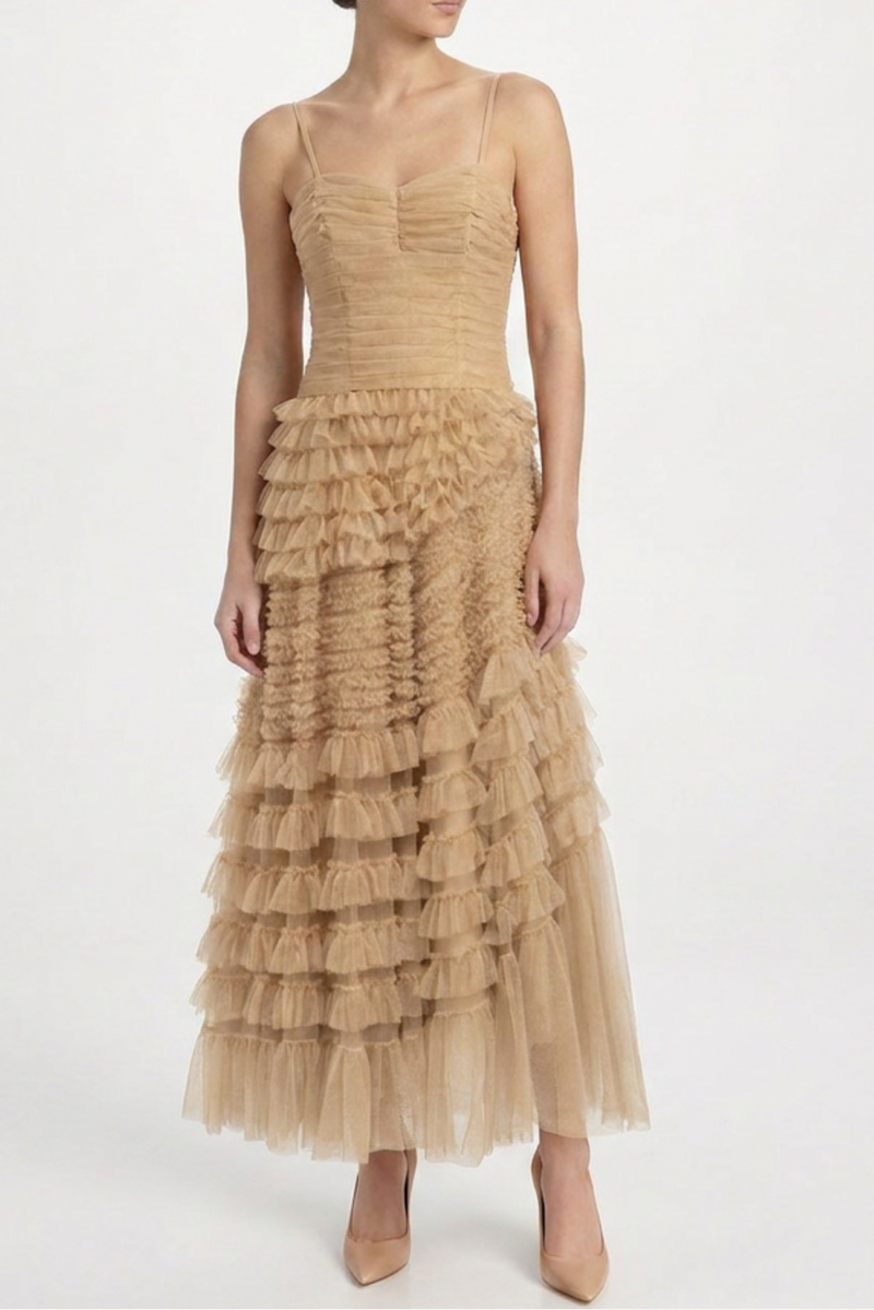 Powder Strapless Gown