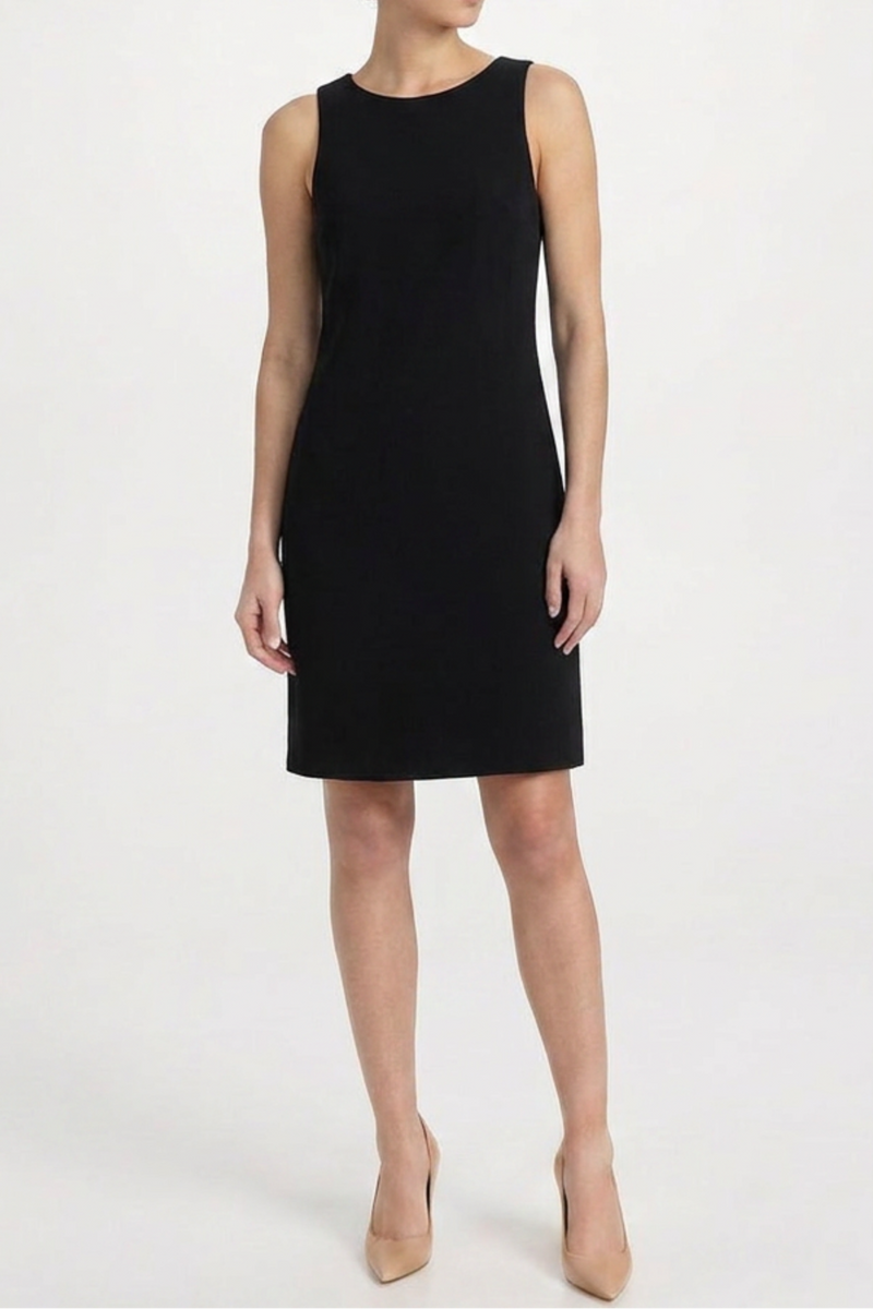 Minimal Tailored Wool Dress