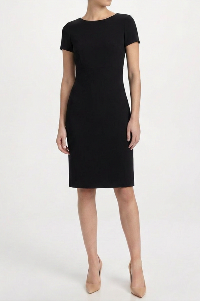 Tulle Panel Ribbon Waist Dress