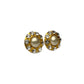 Vintage Pearl & Crystals Flower Earrings