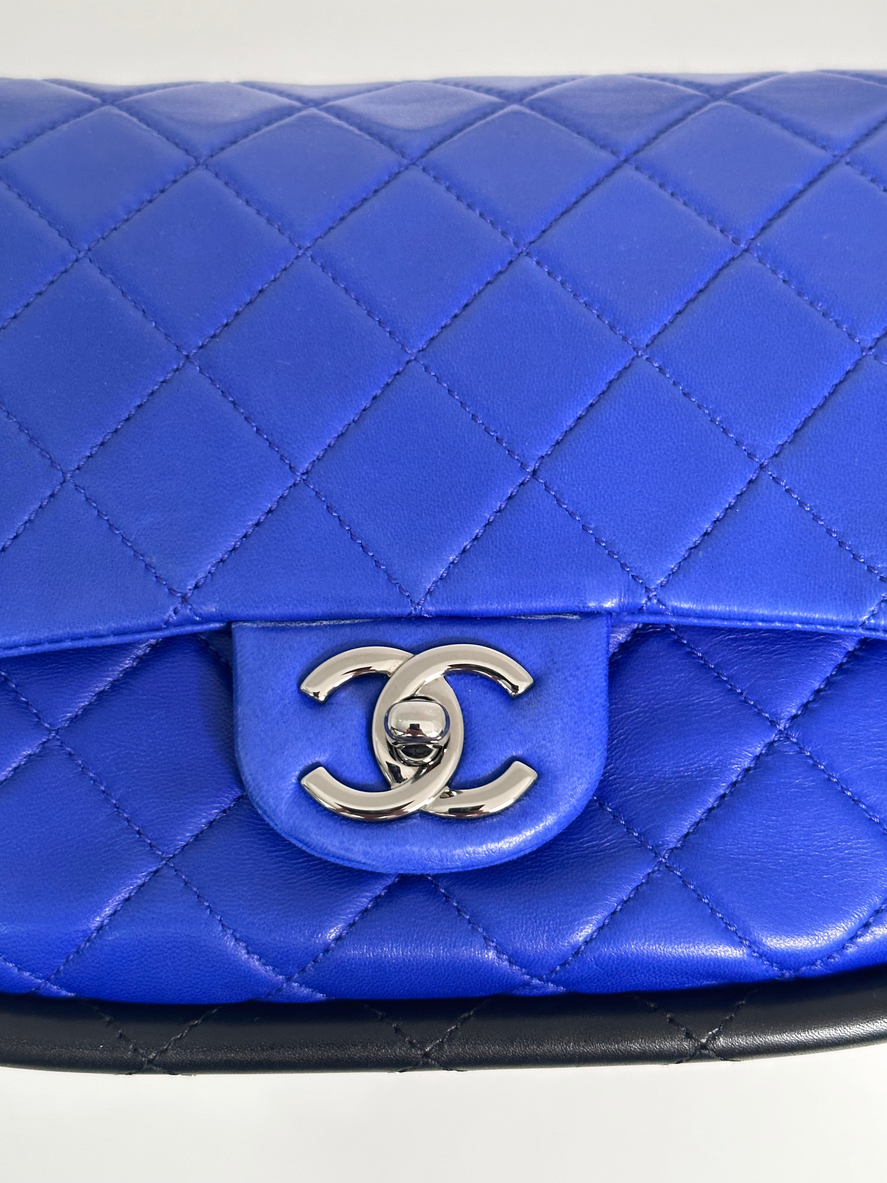 Chanel Royal Blue Patent Leather Mini Paris Dallas Boy Flap Bag Chanel  TLC