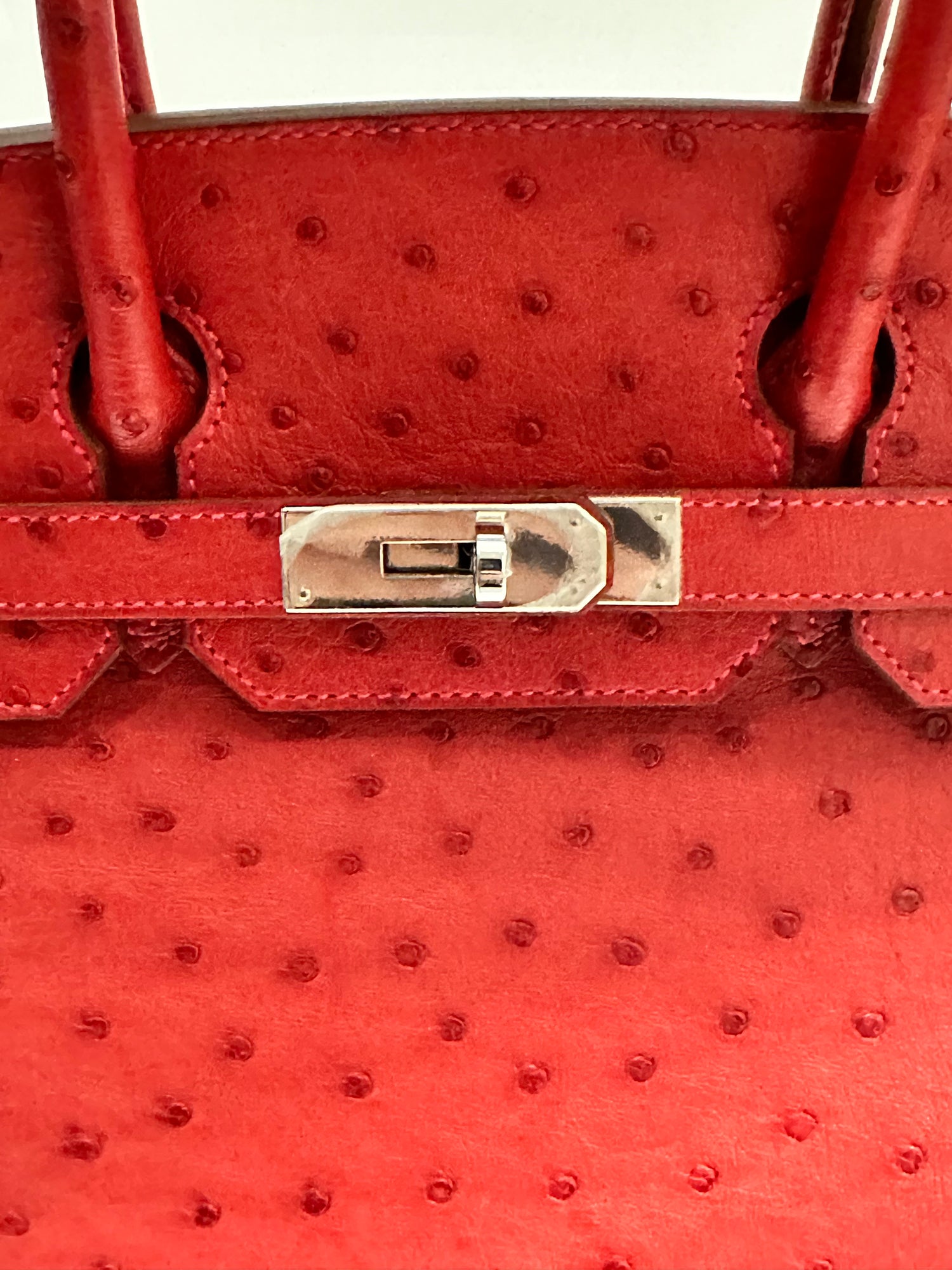 Birkin 30 Exotic Red PHW Rewind Vintage Affairs