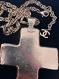 Cabochon Maltese Cross Pendant Necklace