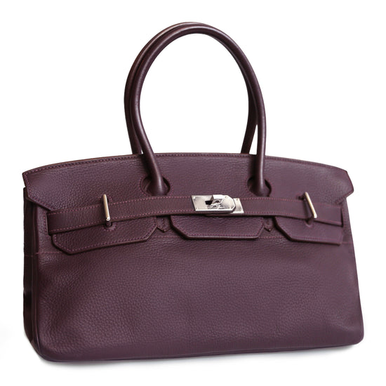 Hermès JPG Shoulder Birkin 42 Raisin Togo PHW in purple