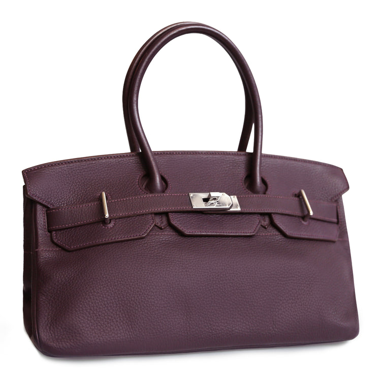 Hermès JPG Shoulder Birkin 42 Raisin Togo PHW in purple