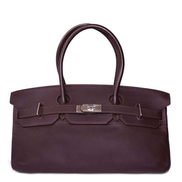 Hermès JPG Shoulder Birkin 42 Raisin Togo PHW in purple
