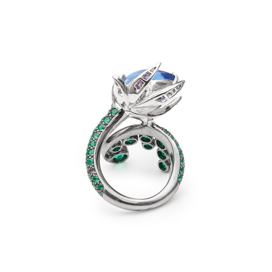 Boucheron Sapphire and Emerald Ring