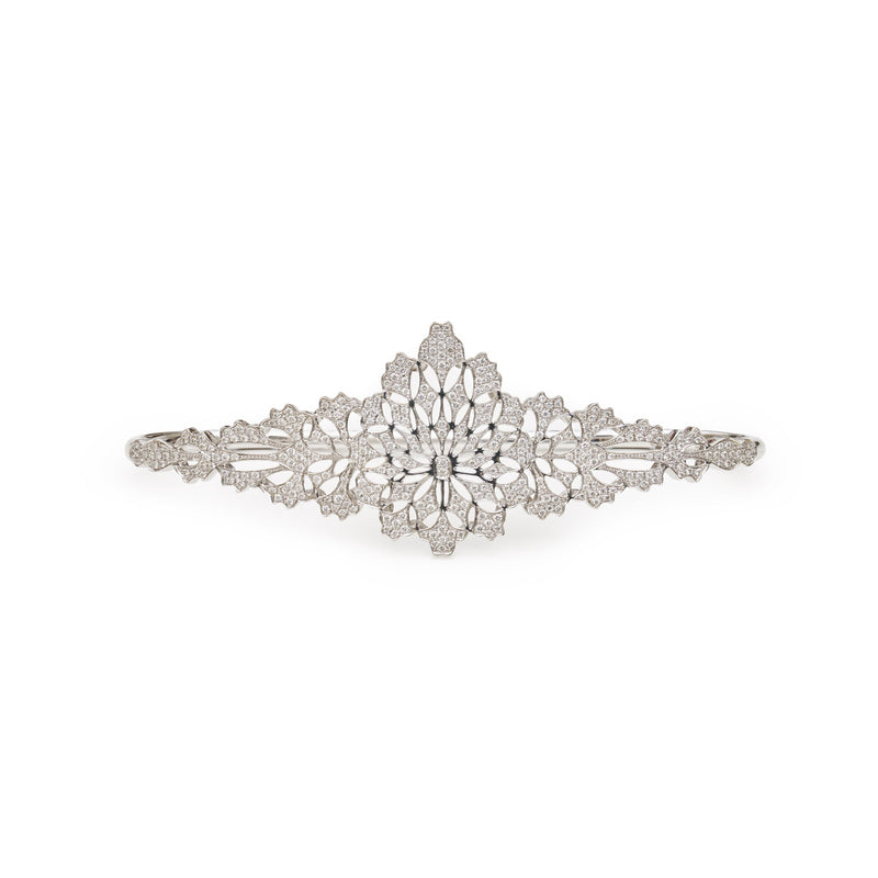 Palm Bracelet White Gold