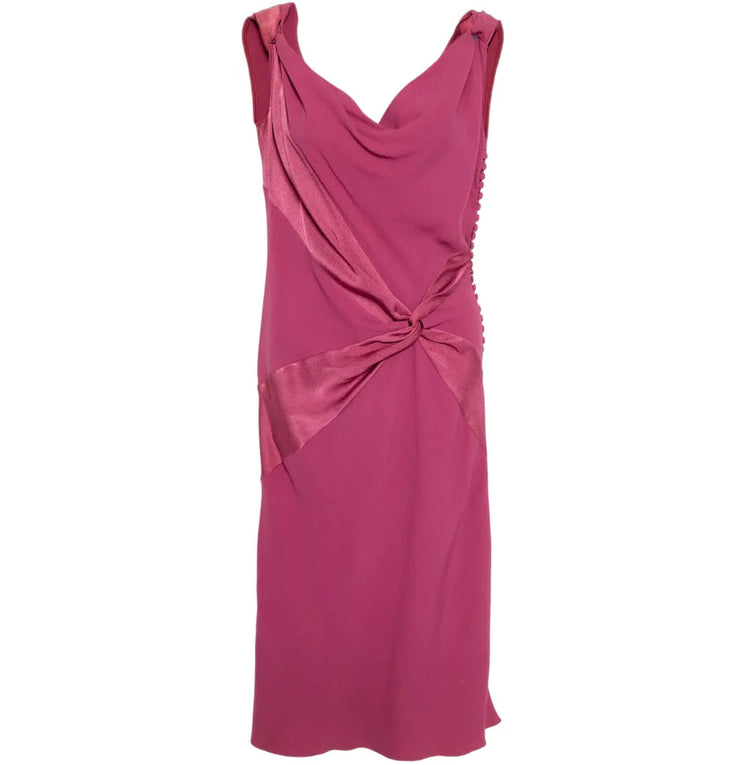 John Galliano Pink Silk Dress