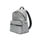 Louis Vuitton Kim Jones Apollo Monogram Reflect Backpack from Spring/Summer 2018 in grey reflective Monogram canvas with black trim, top handle and front zip pocket.