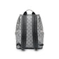 Louis Vuitton Kim Jones Apollo Monogram Reflect Backpack from Spring/Summer 2018 in grey reflective Monogram canvas with black trim, top handle and front zip pocket.