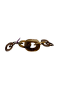 Hermès Lacquer Lariat Style Necklace with sleek black lacquer finish, elegant design, and adjustable length for versatile wear.