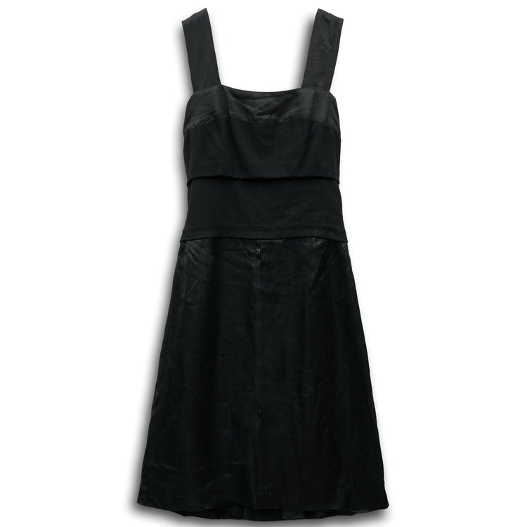 Louis Vuitton bustier dress with fitted bodice and elegant design, showcased on a mannequin.