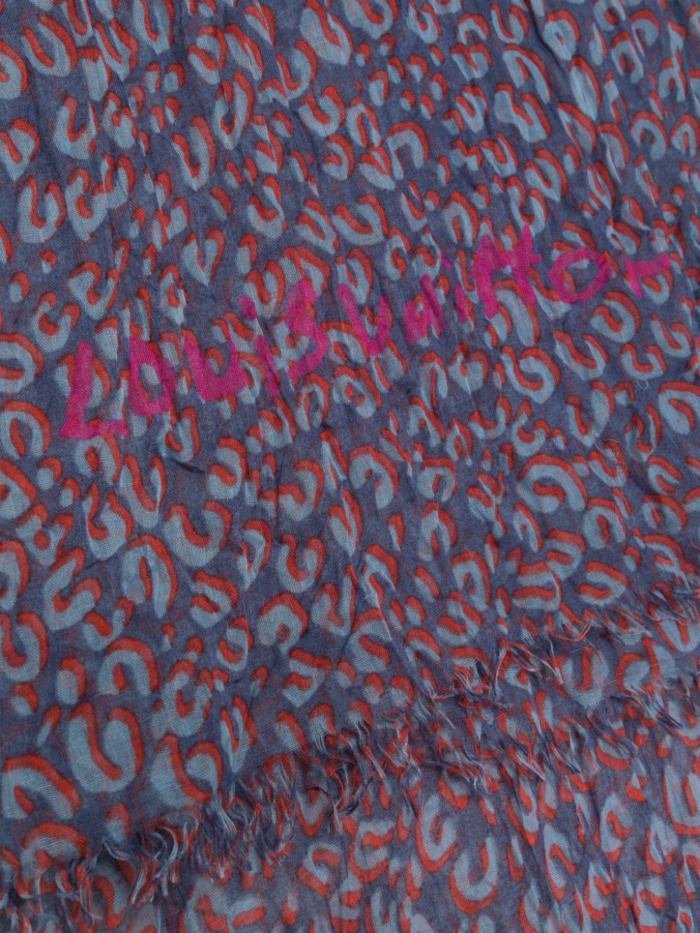 Louis Vuitton cheetah print scarf with bold animal pattern and luxurious fabric, stylish accessory for versatile fashion looks
