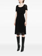 Pre-owned MARC JACOBS VINTAGE boat neck crepe dress featuring a classic silhouette and elegant design, shown in the image.