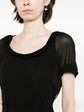 Pre-owned MARC JACOBS VINTAGE boat neck crepe dress, stylish and elegant with a classic fit, shown on a mannequin.