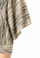 Striped Knit Kaftan Dress