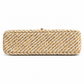 Chanel medium gold tweed shoulder bag with single flap and chain strap, stylish and elegant accessory for any outfit.