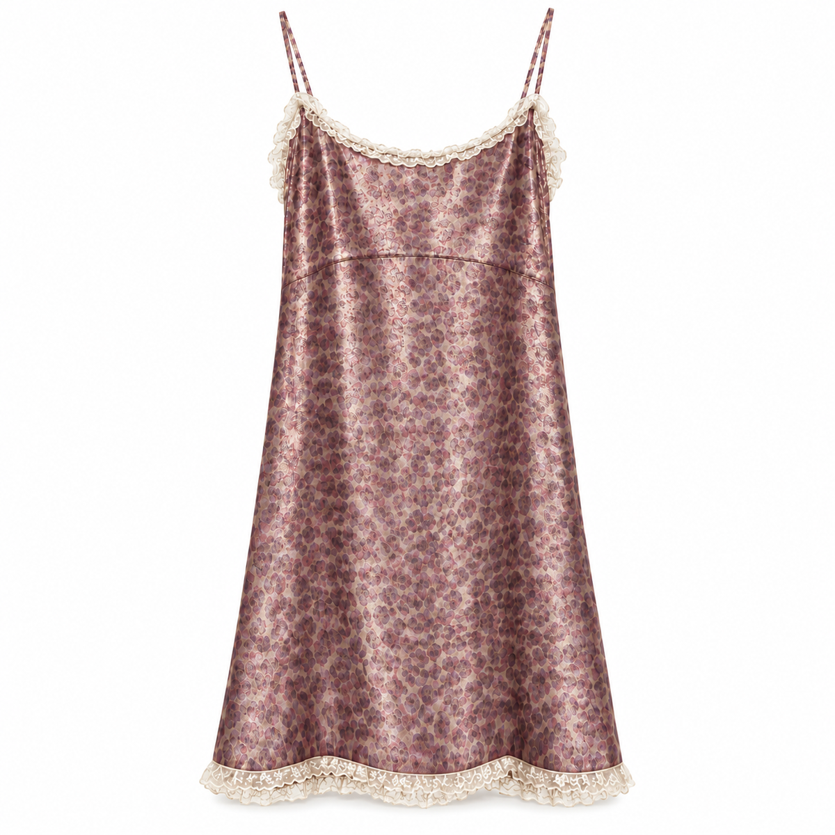 Miu Miu leopard print dress showing front view with bold animal pattern and stylish silhouette.