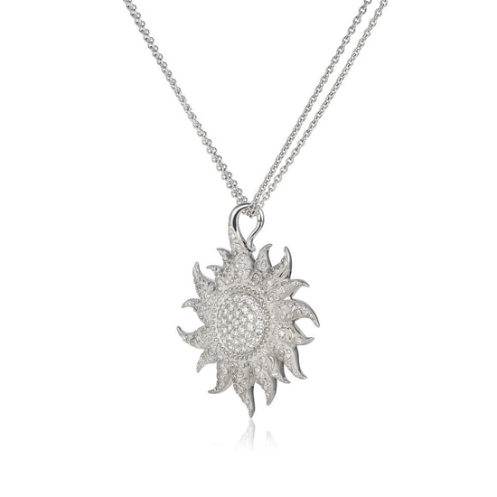 Sol y Sombra Diamond Sun Necklace