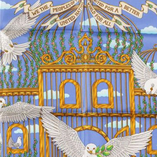 1995 United Nations Silk Scarf