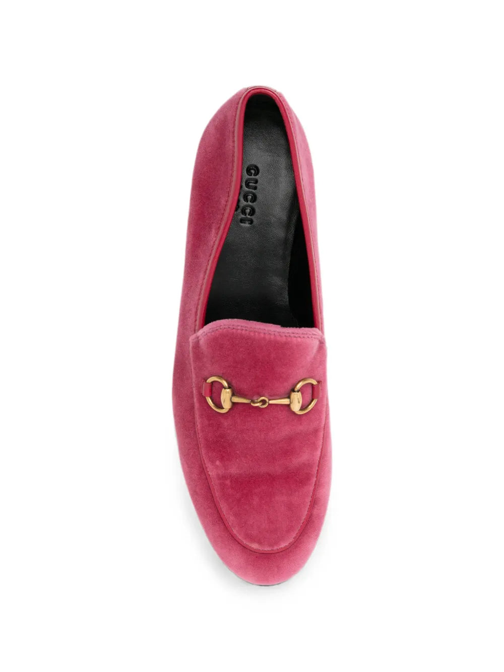 Gucci Pink Velvet Loafers