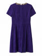 Back view of Prada leopard print collar suede dress showcasing its stylish design and luxurious fabric details.