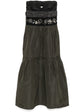 Prada 2006 bead-embellishment dress featuring intricate beadwork and elegant fabric, showcased on a model.