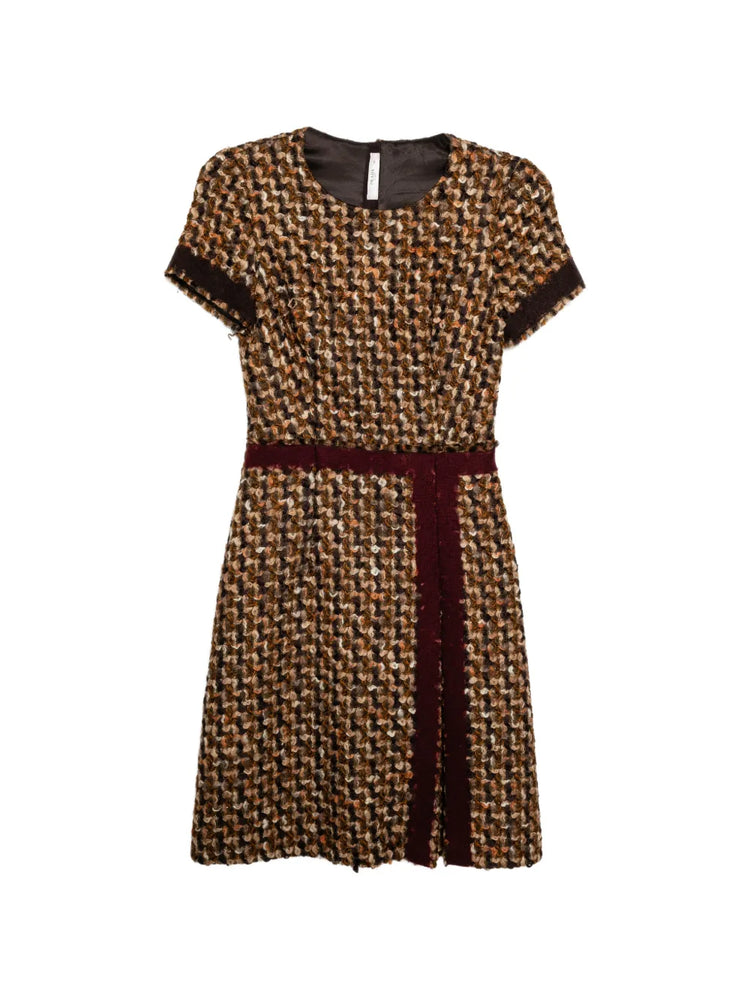 Prada Brown Tweed Dress