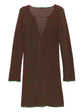 Green Prada Spring 2005 crochet embellished cardigan coat, featuring intricate crochet details and stylish design.