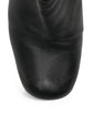 Black Prada ankle boots with sleek leather design and stylish low heels, perfect for casual or dressy outfits.