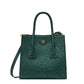 Prada emerald ostrich leather tote, front view