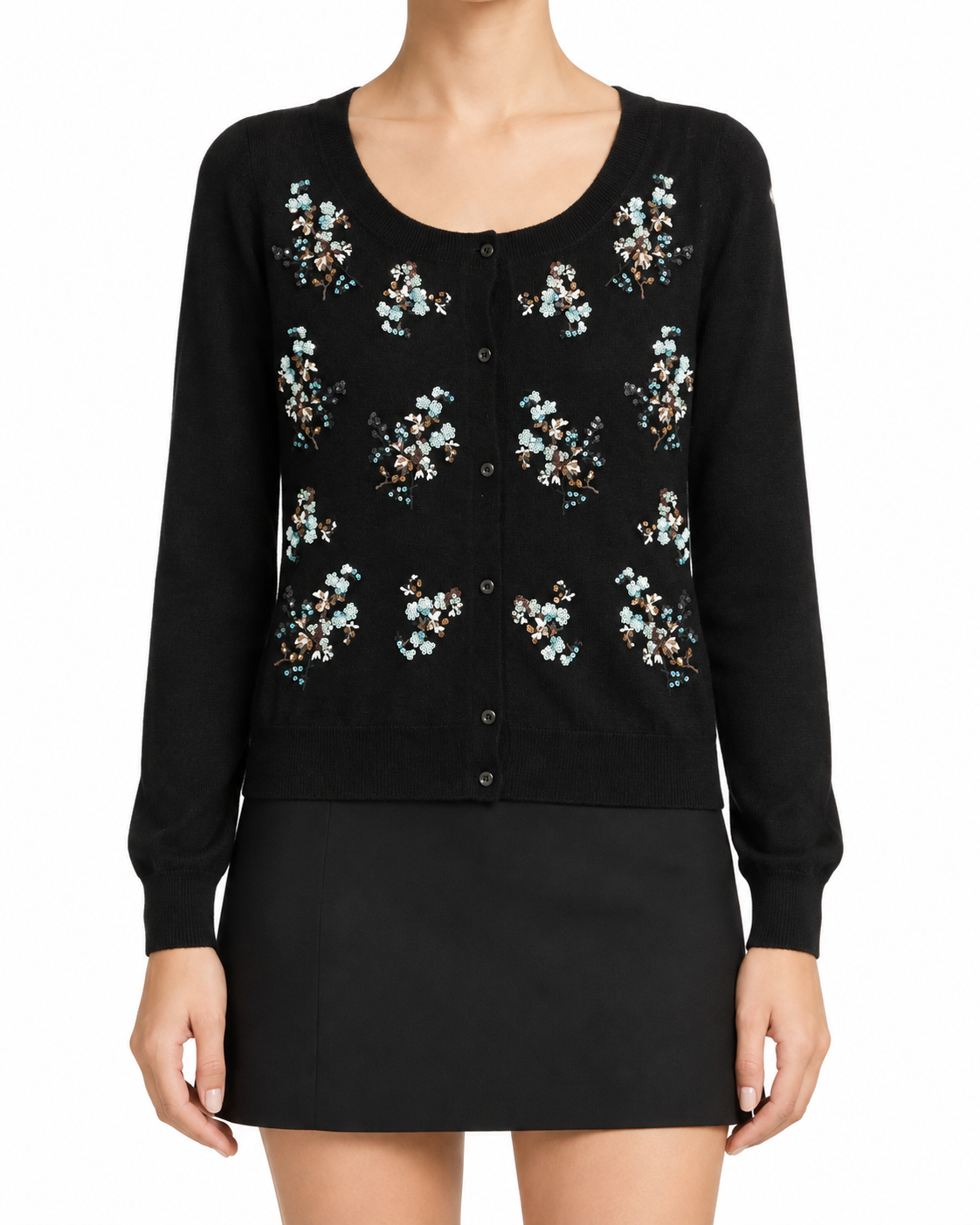 Prada floral sequins cardigan, a stylish women&