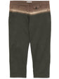 Prada ombré cropped trousers, front view showing belted waist