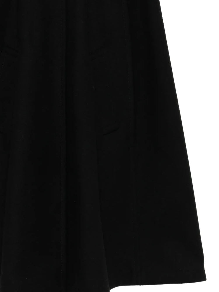 Prada wool cape with a detachable hood, stylish and warm outerwear for cold weather, shown in a high-quality image.