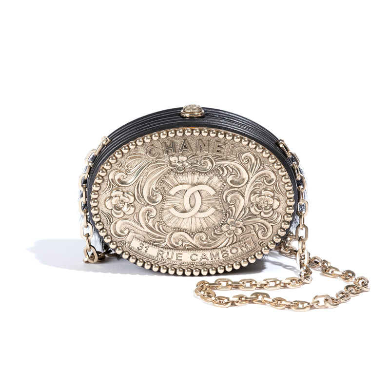 Paris-Dallas Metiers D’Art Belt Buckle Minaudière Clutch Bag