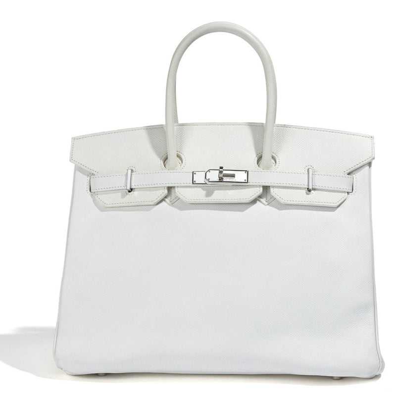 Birkin 35 White Epsom PHW