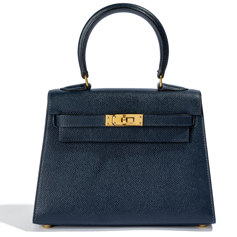 Mini Kelly 20 Box Navy GHW