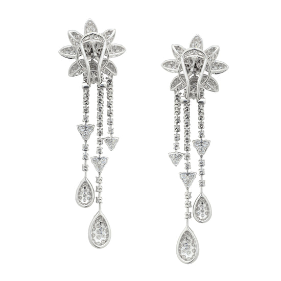 Diamond Floral Pendants