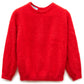 Red Angora Blend Knit Sweater