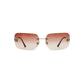 Chanel Rimless Rhinestone Sunglasses