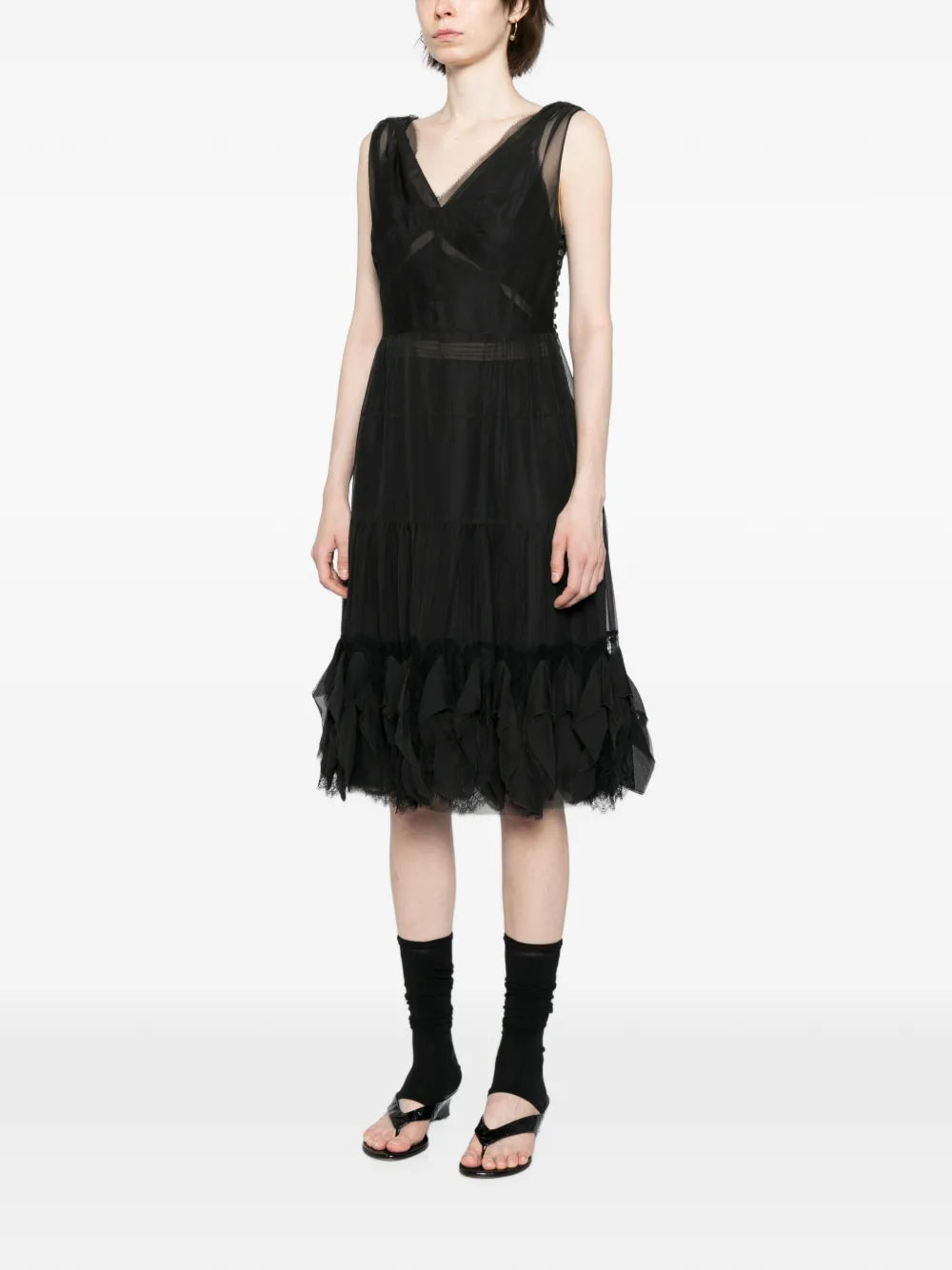  Marc Jacobs Ruffled Silk Dress