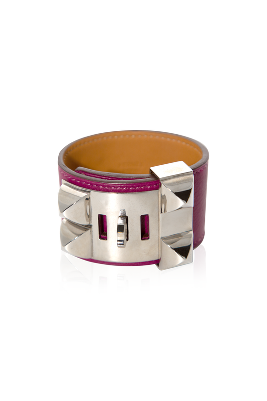 Collier de Chien Bracelet Prune PHW