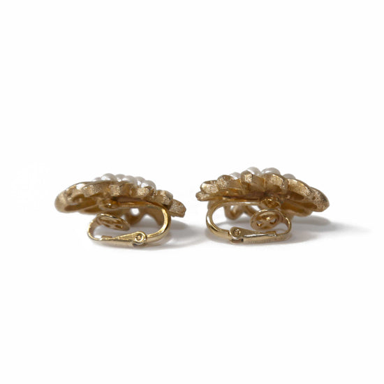 Faux Pearl Goldtone Flowers Bridal Jewellery