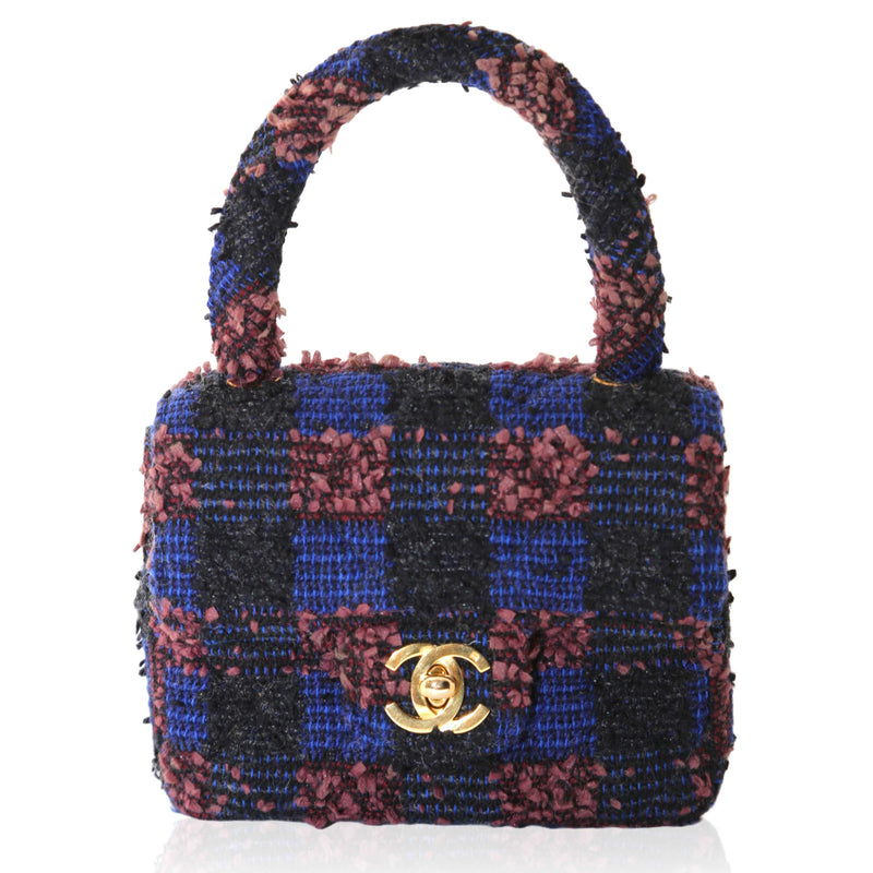 1992 Micro Flap Tweed Handbag