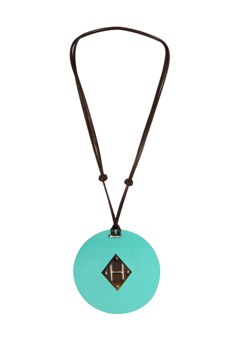 Turquoise H Pendant